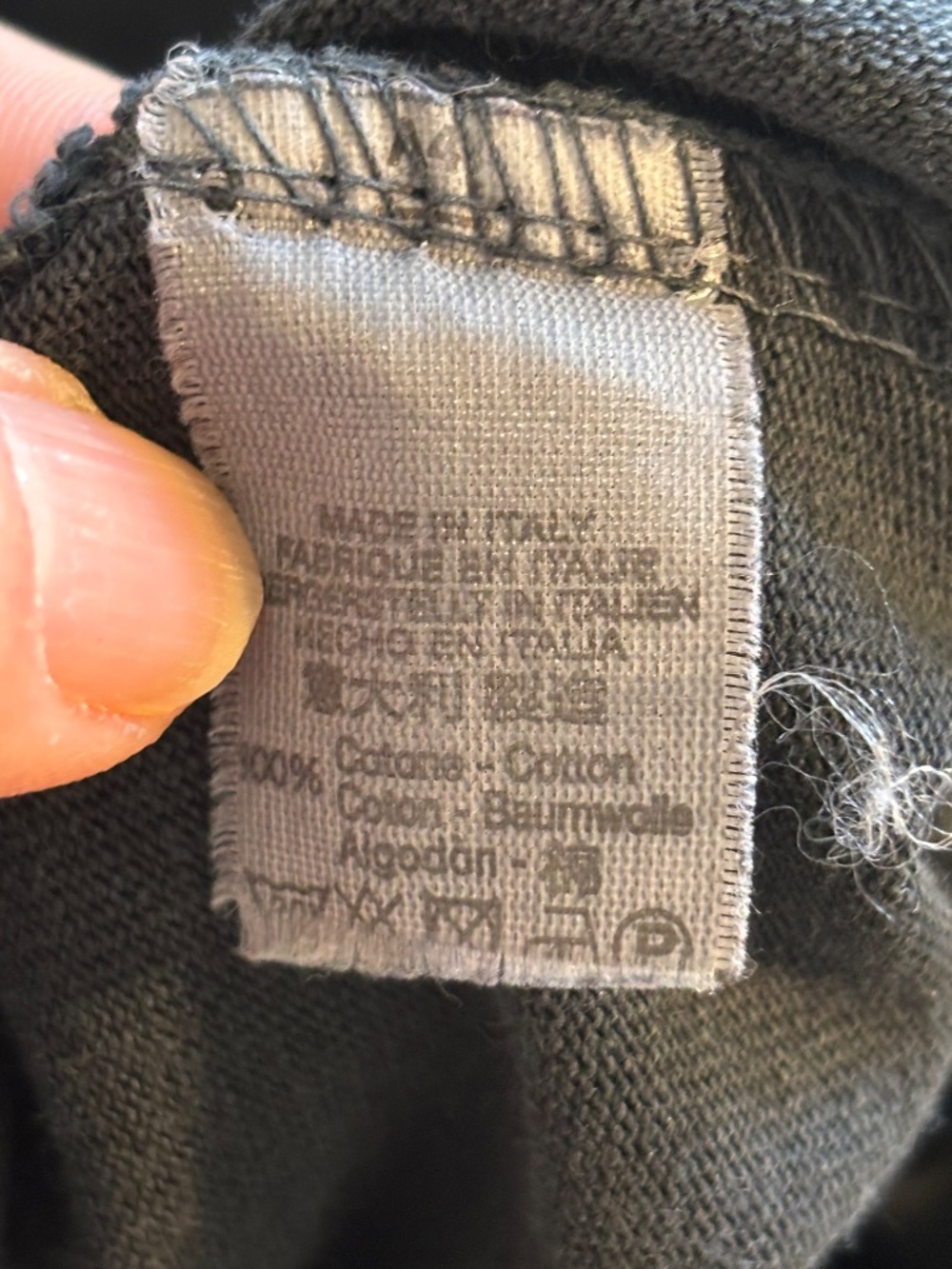 Brandy Melville Black Distressed 100% cotton pants made in Italy - Picture 5 of 9